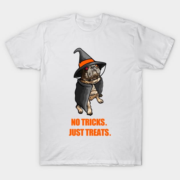 No Tricks. Just Treats T-Shirt by leonlambyart
